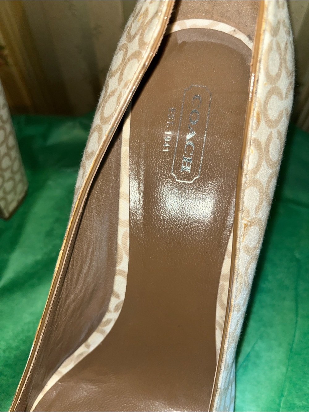 Coach Signature Corey Perp Toe Heels - Picture 10 of 10